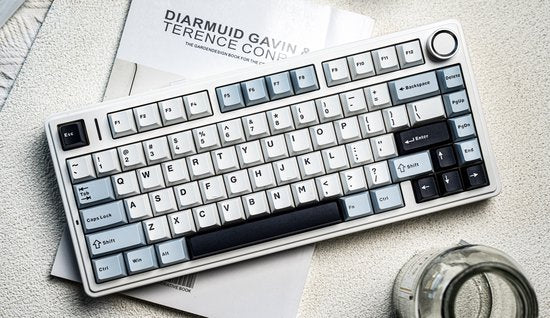 EPOMAKER x AULA F75 - Licht Blauw - Mechanisch Draadloos Toetsenbord - RGB - 75% - Qwerty - Gaming Keyboard - Reaper Switch