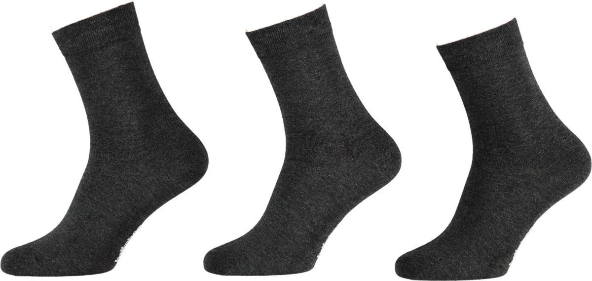 Apollo Bamboe sokken - 3 paar - Antraciet - Maat 43-46