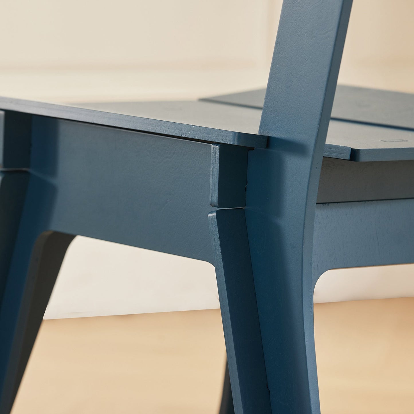 SoBuy HFST01-B Ergonomische Designstoel – Stijlvolle Houten Eetkamer- en Bureaustoel in Blauw