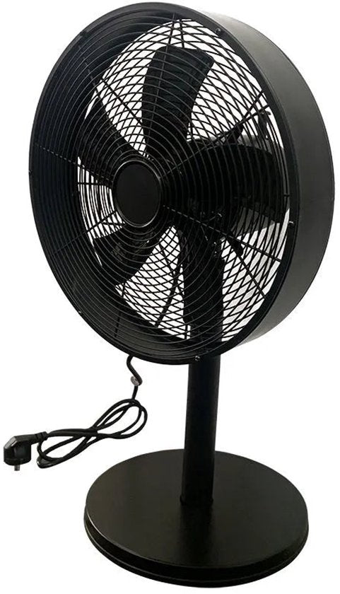 Homestyle Ventilator Tafel Model Metaal - Ventilator - Ø34 cm Zwart