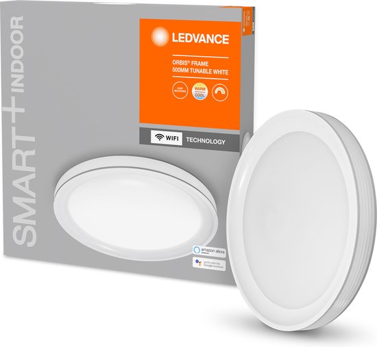 LEDVANCE Armatuur: voor plafond, SMART+ instelbaar wit / 32 W, 22-…24- V, stralingshoek: 11-, instelbaar wit, 3-65- K, body materiaal: polymethylmethacrylaat (PMMA), IP2-