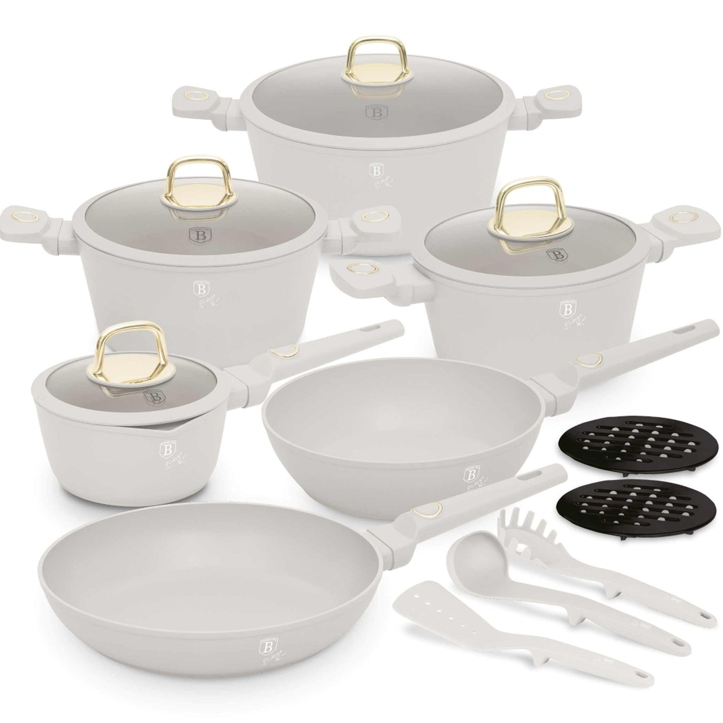Berlinger Haus 15-Delig Kookgerei Set - BH-8081NN - Sahara Collectie