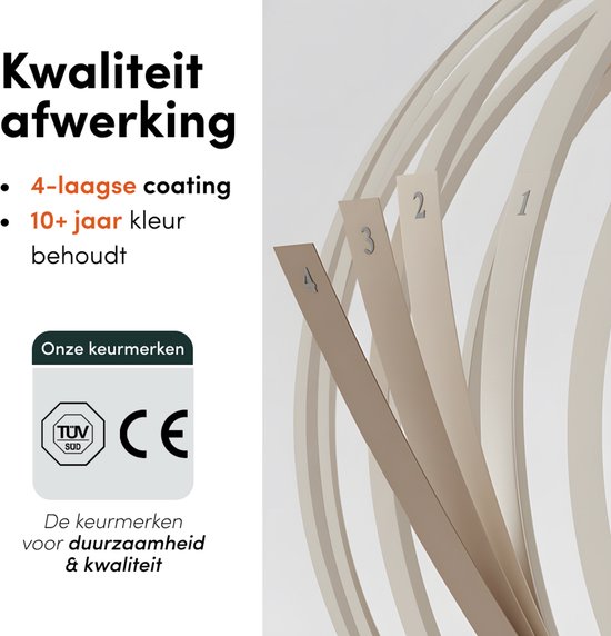 Nolt Plafondlamp Beige - Plafonniere E27 Lamp - Industrieel - Taupe - ⌀ 40cm