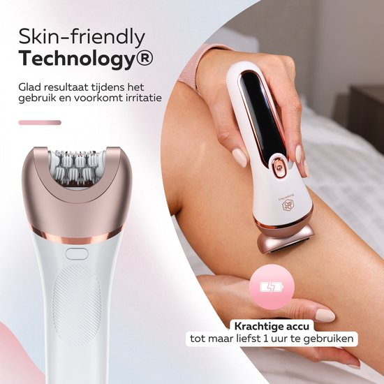 Beeperfect® 6 in 1 Epilator Voor Vrouwen - Scheerapparaat Vrouw - Bikinitrimmer - Ladyshave - Oplaadbaar - Waterdicht - 6 Opzetstukken