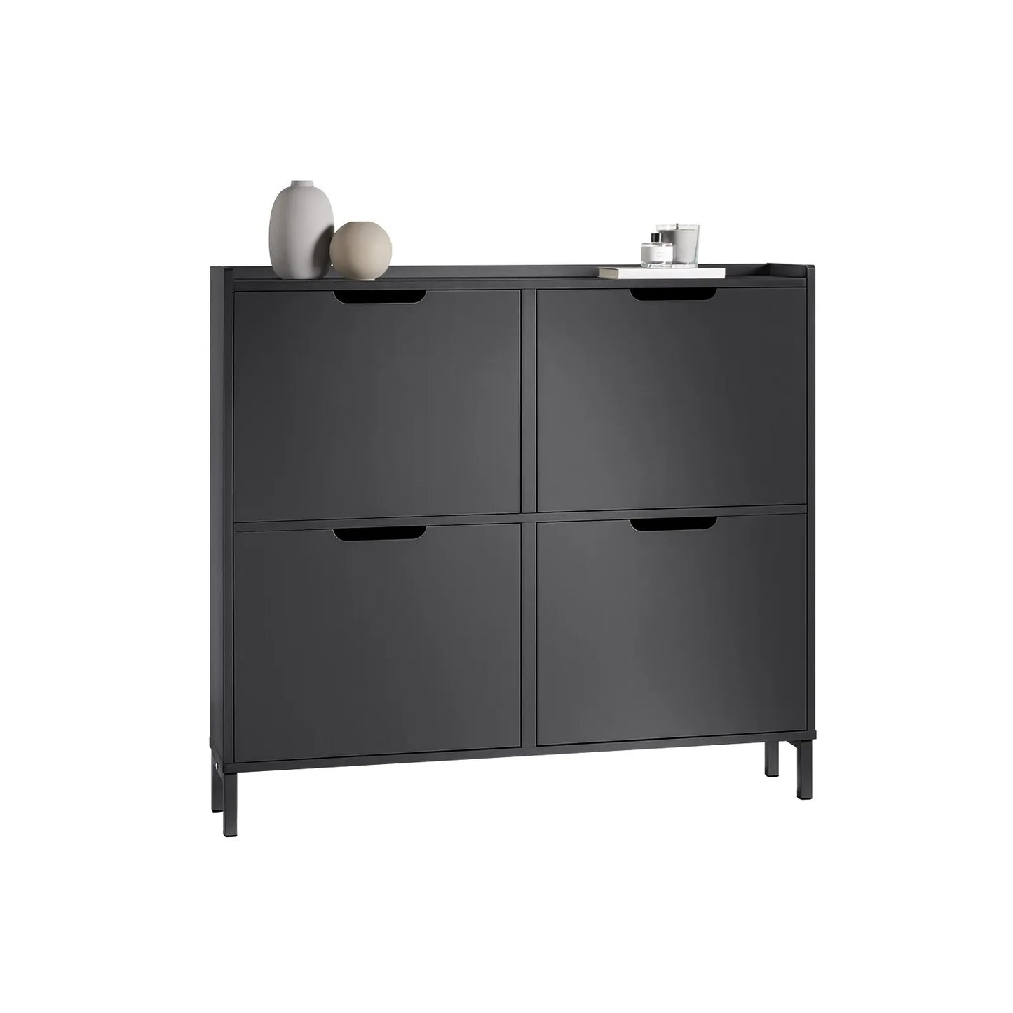 SoBuy Schoenenkast – max. 60 kg – 100 x 19 x 90 cm – Zwart