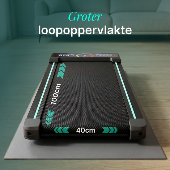 Dreaver Climb - 2 in 1 Loopband Inklapbaar 6KM/U - Inclusief App & Accessoires - Hardloopband - Treadmill - Wandelband - Walking pad - Voor Thuis