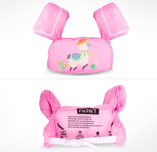 LBB - Puddle Jumper - Zwemvest - 2-6 jaar - 14-25kg - Zwemvest Kind - Alpaca - Zwembandjes - Drijfvest Kind