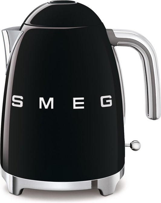 SMEG KLF03BLEU Waterkoker - 1.7L - Kunststof|RVS - BPA vrij - 2400W - 17x22.30x24.60 cm - Zwart