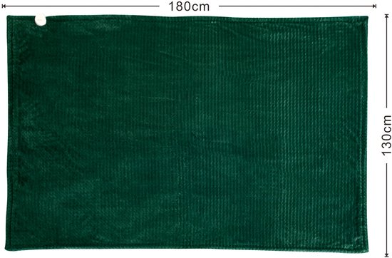Tomado TEB1804G - Elektrische bovendeken - omslagdeken - Warmtedeken - Superzachte fleece stof - 180 x 130 cm - Groen