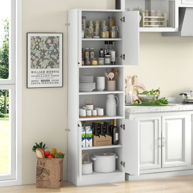 Coast Keukenkast - MDF & Hout - 56 x 30 x 190 cm - Wit