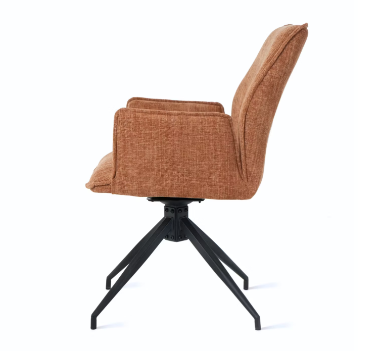 multifurn eetkamerstoel Jill - draaibaar - stof roest - duopack