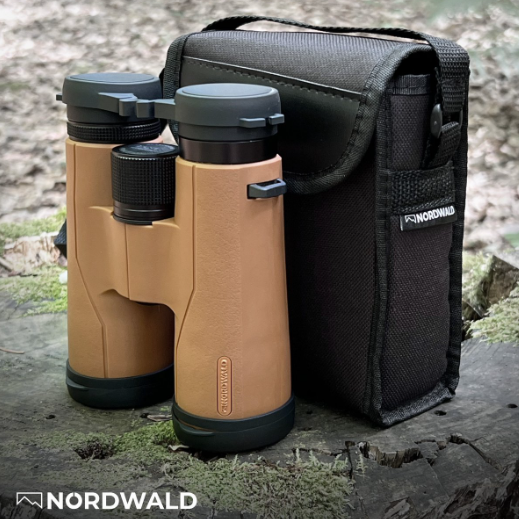 Nordwald 10x42 Verrekijker - Cognac - Met Smartphoneadapter