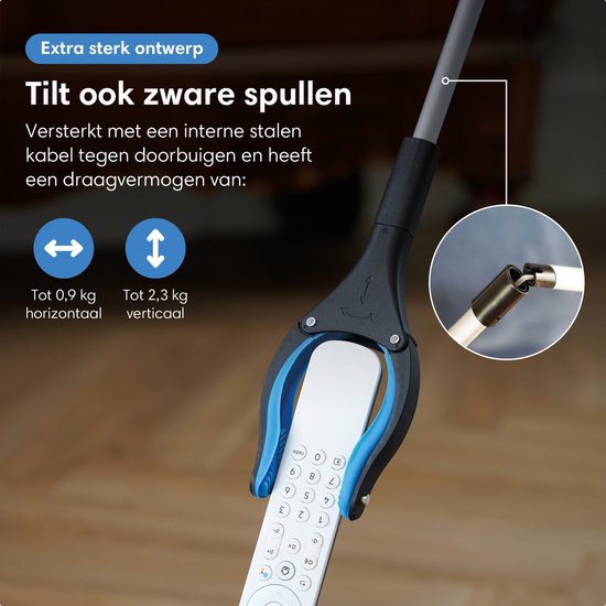 Safe Age® Grijper voor ouderen – Afvalgrijper - Extra Lang 90 cm – Opvouwbaar – met 360° Draaibare Kop & Magneet