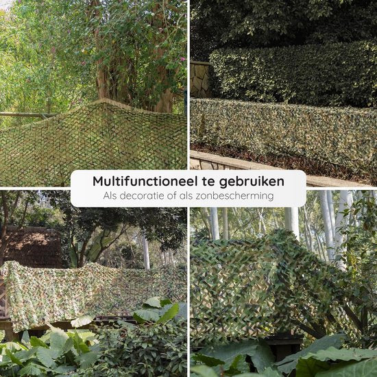 Volcan Camouflagenet 300x400 - Schaduwdoek - Camonet Voor Optimaal Camouflage Effect - Groen