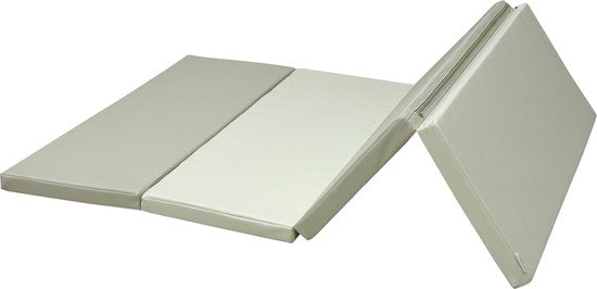 Sunny Dani Foam Speelmat – Opvouwbare Foam Mat – Softplay - Zacht en Veilig Speelkleed – Beige en Grijs – Vanaf 3 maanden