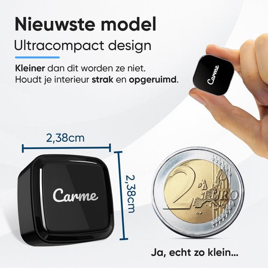 CarMe Ultra Mini 2-in-1 CarPlay Dongle - Draadloos CarPlay & Android Auto - USB-A & USB-C - Zwart