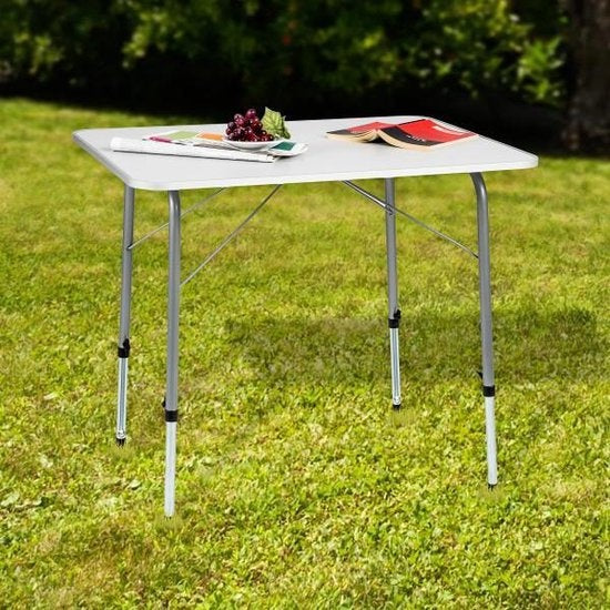 tectake® - campingtafel - inklapbaar, afmetingen 80 x 60 x 68 cm - 402173