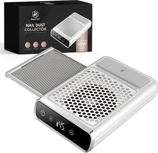 Beeperfect® Nail Dust Collector - Stofafzuiger Manicure - Nagelstofafzuiger - Herbruikbaar Filter - Stil in Gebruik - Draadloos en Oplaadbaar