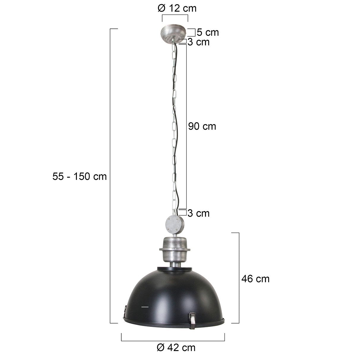 Hanglamp Steinhauer Bikkel - Zwart