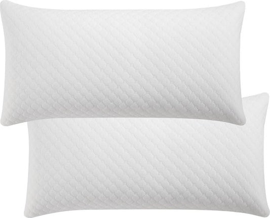 Juskys 2 Stuks Hoofdkussen / Slaapkussen / Kussen - 40 x 80 cm - Memory Foam