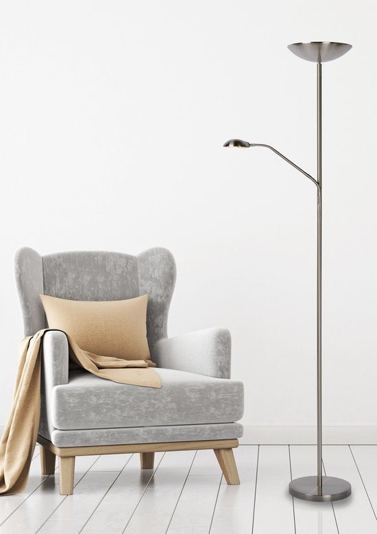 Lucide ZENITH - Leeslamp - LED Dimbaar - 3000K - Mat chroom