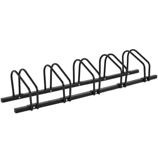 Coast Fietsenrek met 5 Plekken - Staal - 150 x 32,5 x 26 cm - Zwart