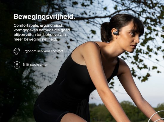 Belkin SoundForm ClearFit – Draadloze Open-Ear Sportoortjes - Zwart