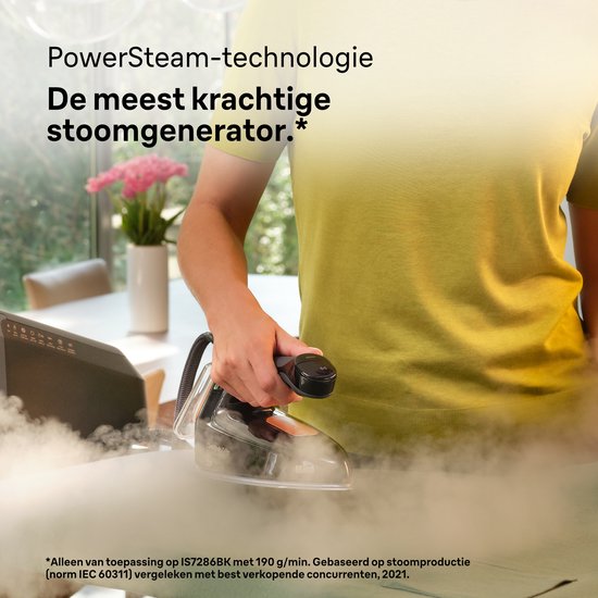 Braun CareStyle 7 Pro IS7286BK - Stoomgenerator - Automatische Instellingen - Halveert Strijktijd - Zwart