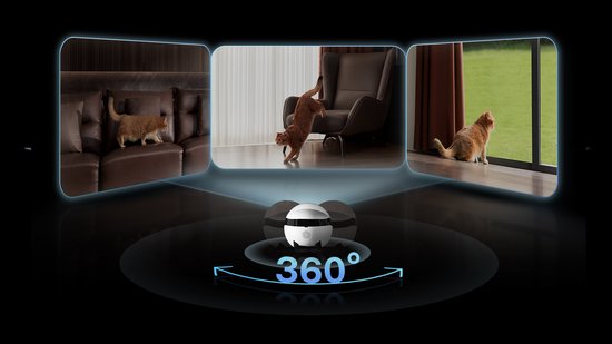 Enabot Air 2 Plus - Intelligente Begeleidingsrobot - 3K HD Camera - Dubbele Communicatie - Grijs