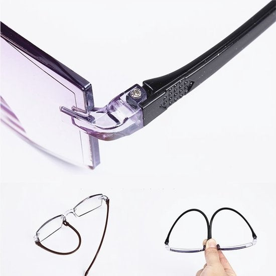 Shine Anti blauw Licht Computerbril 1.00 - Multifocale Beeldschermbril - Leesbril Voor Dames en Heren - Incl Accessoires