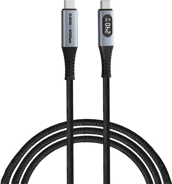 Verbatim Sync & Charge Kabel Usb-C Naar Usb-C 40Gb/S 240W Voor Telefoons