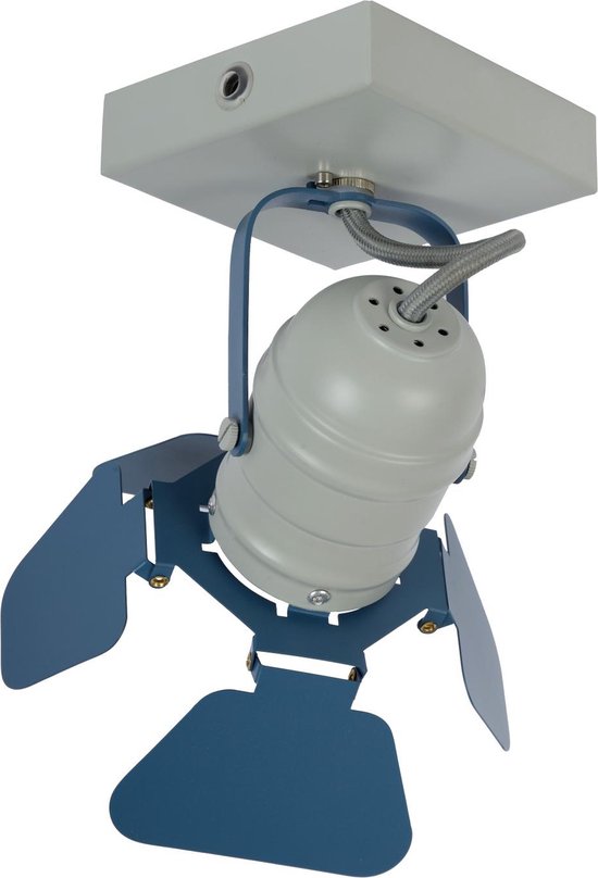 Lucide PICTO - Plafondspot (Plafondlamp) Kinderkamer - 1xGU10 - Blauw