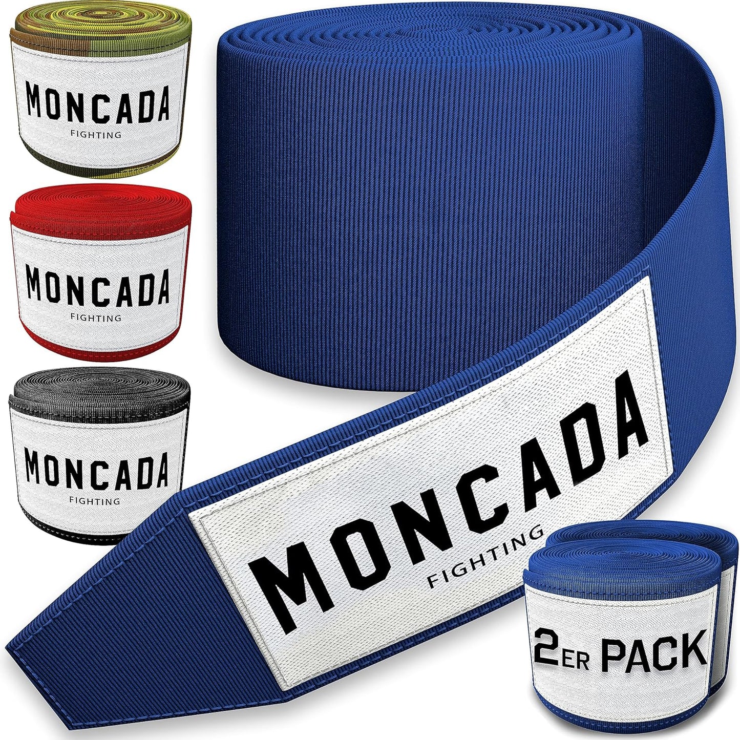 Moncada Fighting Boksbandage - 4m - Blauw