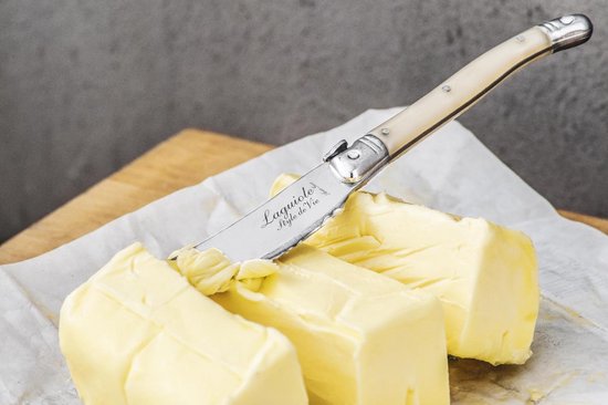 Laguiole Style de Vie Botermessen Premium Line - 4-delig - Parelmoer