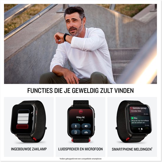 Garmin 010-02980-03 Venu X1 AMOLED Titanium Achterkant - Smartwatch
