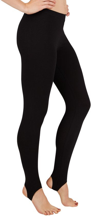 Dressforfun Legging voor dames zwart M - verkleedkleding kostuum halloween verkleden feestkleding carnavalskleding carnaval feestkledij partykleding - 301311