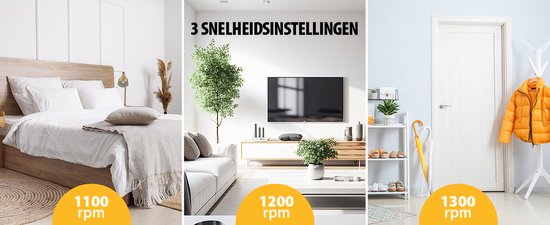 Torenventilator 76 cm – 3 Snelheden – Oscillerend – Timerfunctie – Compact & Stijlvol – Tristar VE-5864 – Wit