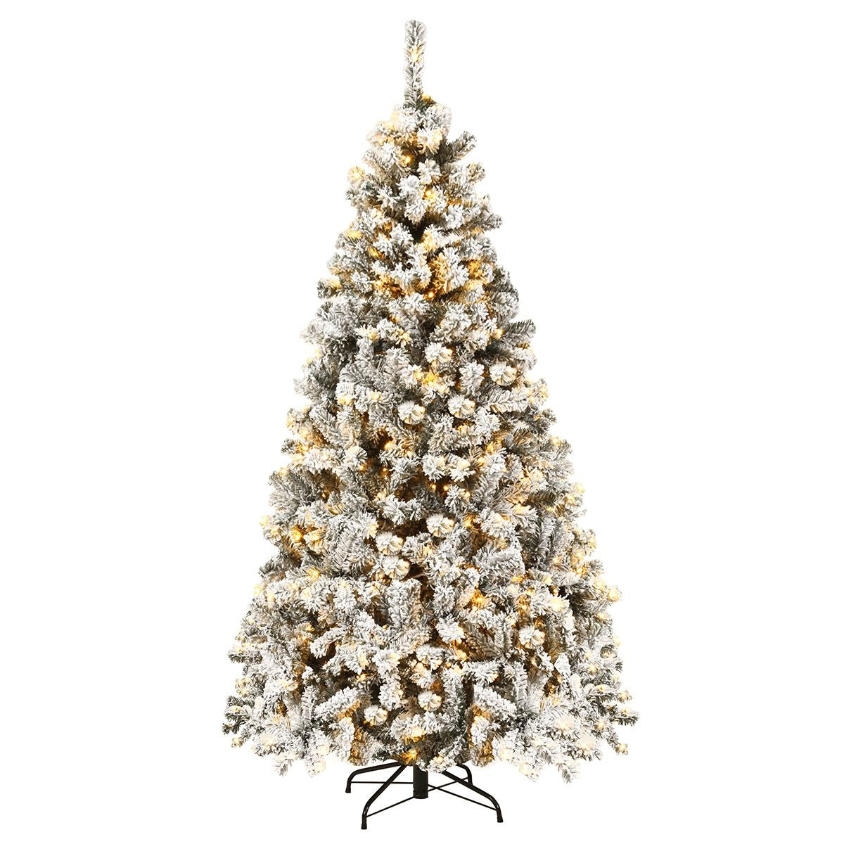 Coast - Besneeuwde Kunstkerstboom - MET LED-verlichting - 600 Takken - PVC - 180 cm