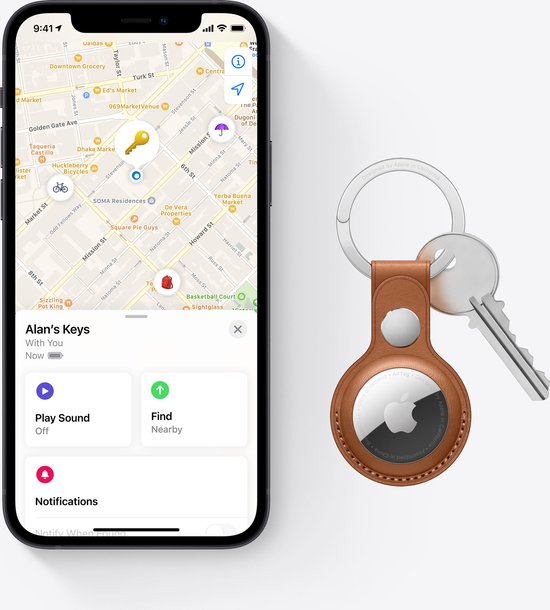 Apple AirTag - 1e generatie (2021) - 4 stuks