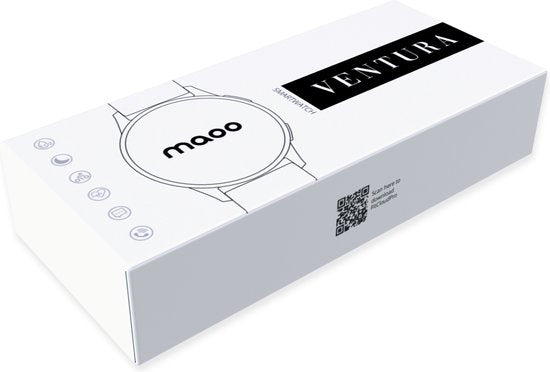 Maoo Ventura AMOLED Smartwatch Dames – RVS & 4 Siliconen Bandjes – Stappenteller, Hartslagmeter, Slaapmonitor, Multisport, Notificaties, Bellen, GPS, Android & iOS – Rosé Goud & Roze