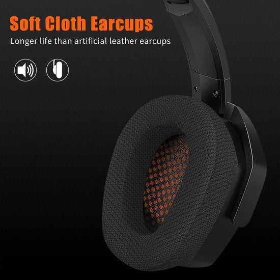 NUBWO G06 - 2.4GHz Draadloze Gaming Headset - Bluetooth koptelefoon - Met microfoon - Geschikt voor PC/PS4/PS5 - Zwart