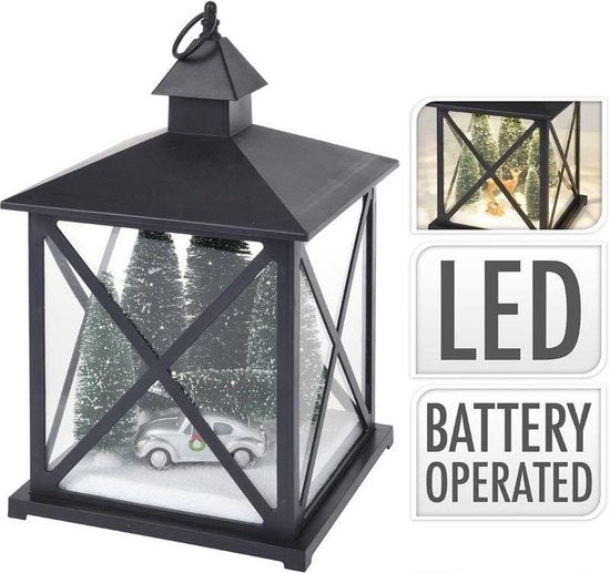 Kerstlantaarn 38Cm - Met Licht