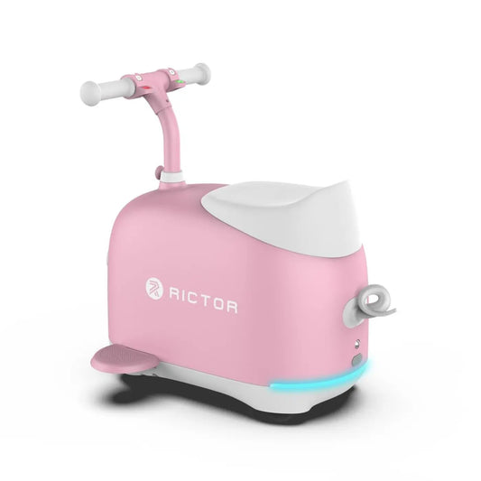 Rictor C8 Piggy Elektrische Kinderstep Roze - 5 Wielen - Opvouwbaar - 15 km/u - 60 kg - 5–12 Jaar