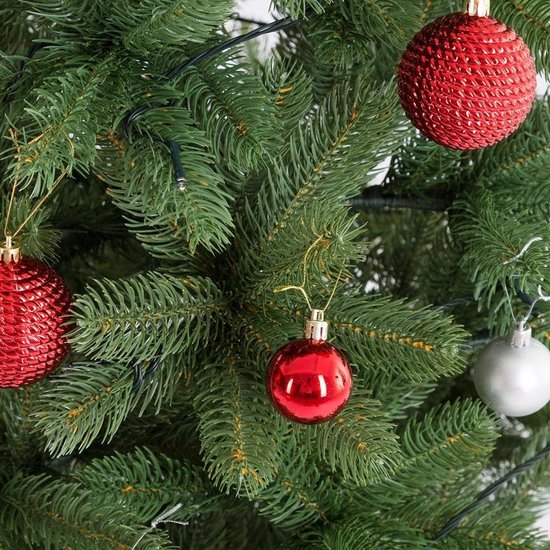 Casaria Kunstkerstboom – 140cm Kerstverlichting 100 LEDS - Groen