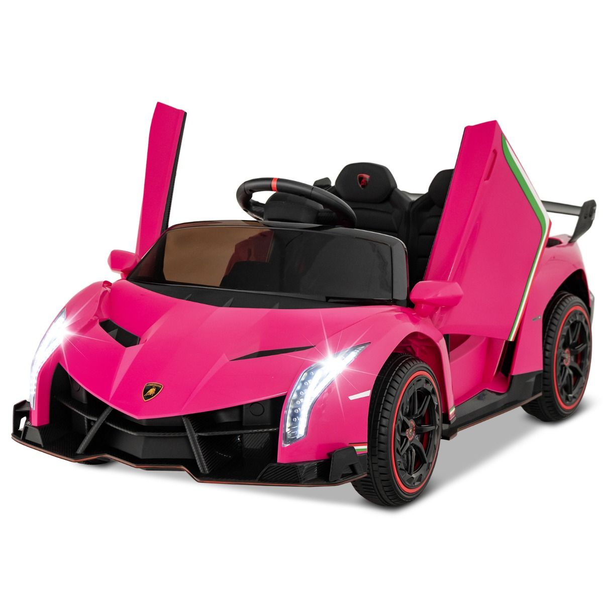 Coast Elektrische Kinderauto Lamborghini - 12V accu - Afstandsbediening - 3 snelheden - Wit