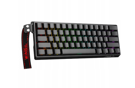 AULA WIN60 HE Gamingtoetsenbord - 60% Compact - Magnetische Switches - 8000 Hz - Rapid Trigger - RGB - 30,2 x 10,9 cm