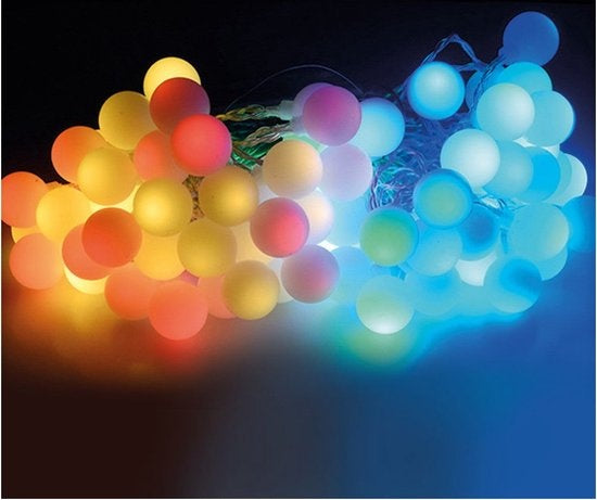 LED Multicolour Feestverlichting - 80 Lampjes - 16 Meter - IP44