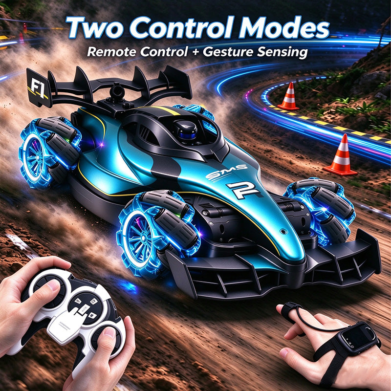 4DRC RC-stuntauto met gebarenbediening voor kinderen van 6-12 jaar - 2,4 GHz