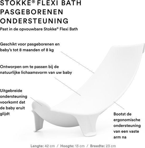 Stokke Flexi Bath XL (Ocean Blue) met ondersteuning voor pasgeborenen - Duurzaam en gemakkelijk op te bergen - Handig thuis of op reis - Geschikt voor kinderen van 0-6 jaar