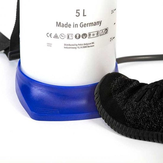 Edialux Coral 5 L druksproeier, drukspuit voor reiniging, ontsmetting en tuinwerkzaamheden, geschikt voor bleekwater, schoonmaakazijn herbiciden, bruine zeep, soda, verwisselbare onderdelen